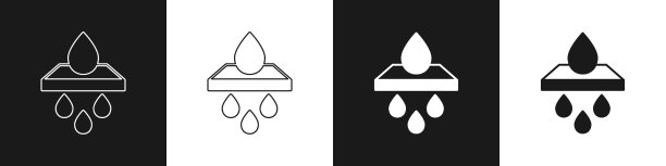 将滤水器滤芯图标隔离为黑色图片下载