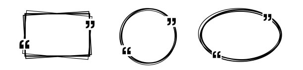 报价框框集。带引号的几何框架。文本黑线引用框模板。文本引用框孤立在白色背景上。图片下载