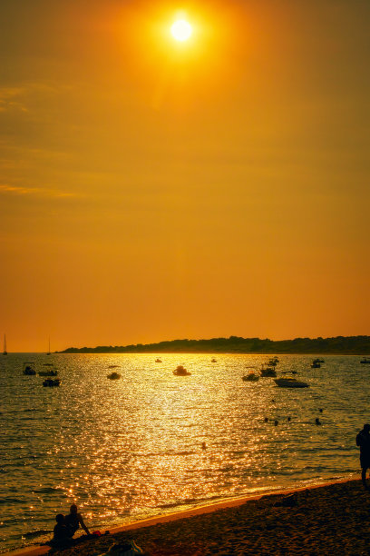 科孚岛西海岸的日落图片下载