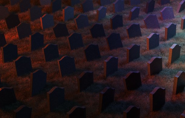 墓地里的墓碑图案图片下载