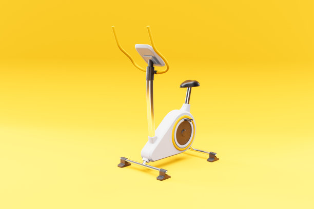 3 d演示。运动自行车在一个孤立的背景。图片下载