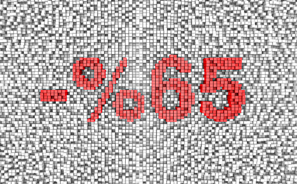 65折文本立方体形状图片下载