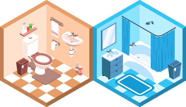 等距卫生间内部图片下载