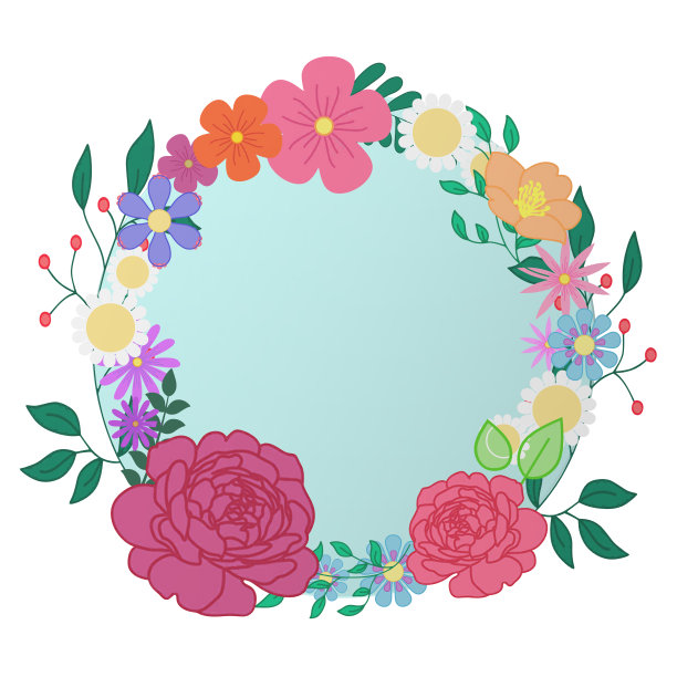 枝花画叠加，夏春画叠加，复制空间，没有人，情人节图片下载