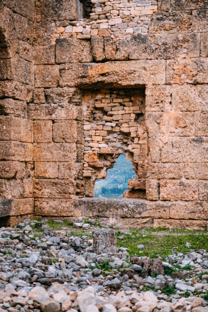 阿斯彭多斯古城的废墟图片下载