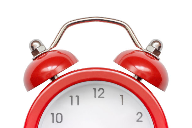 关掉白色的复古闹钟图片下载