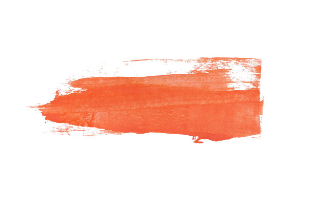 油漆刷设置隔离在白色背景的标志和横幅。笔画，设计，创意，和插图。图片下载