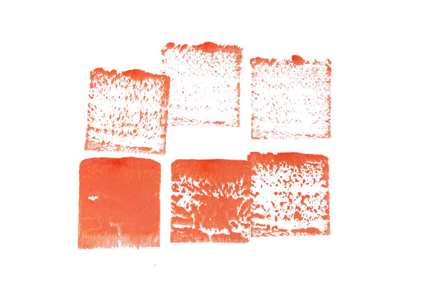 油漆刷设置隔离在白色背景的标志和横幅。笔画，设计，创意，和插图。图片下载