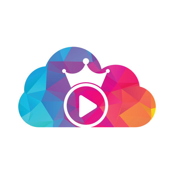 王者视频矢量logo设计模板。图片下载