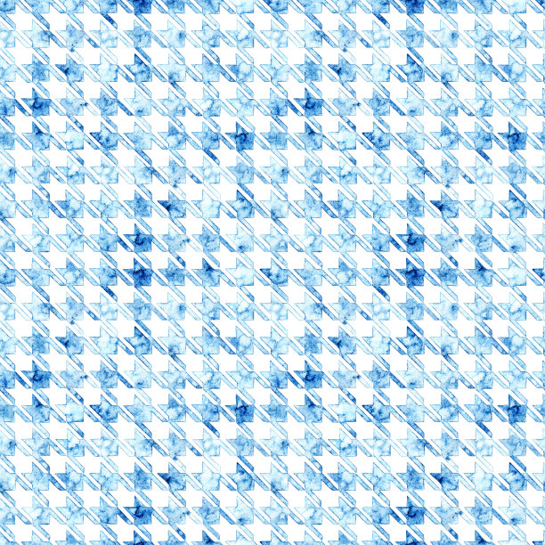 无缝水彩犬牙纹。图片下载