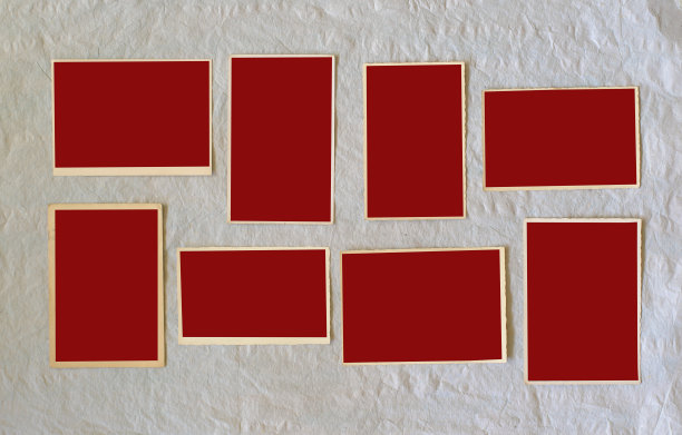 旧的空相框，老式的照片打印在纸板与红色的免费图片空间图片下载