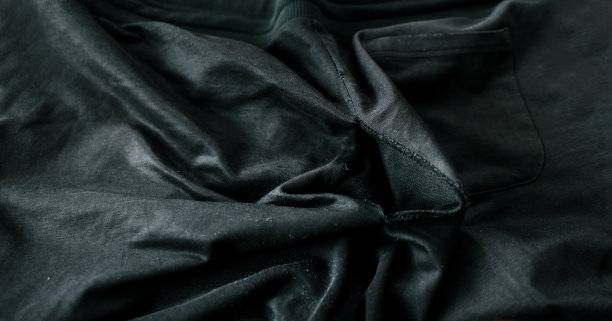 黑色针织破洞裤图片下载