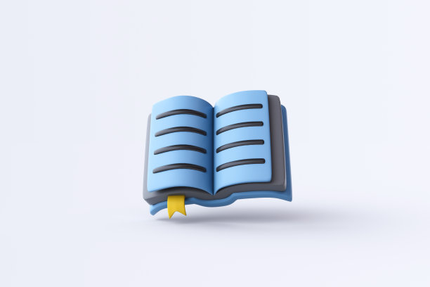 在白色背景上打开书的3d渲染。图片下载