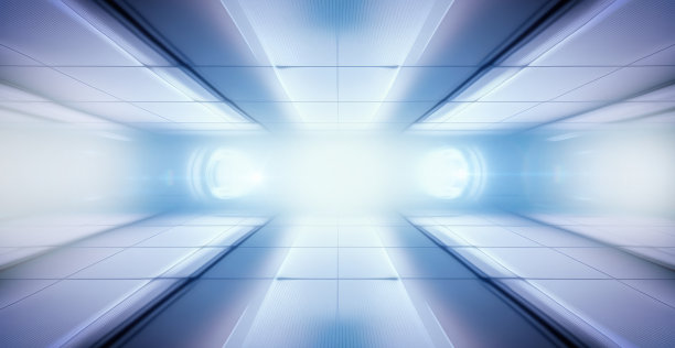 抽象的蓝光，简洁的背景，科技数字化的经营理念图片下载