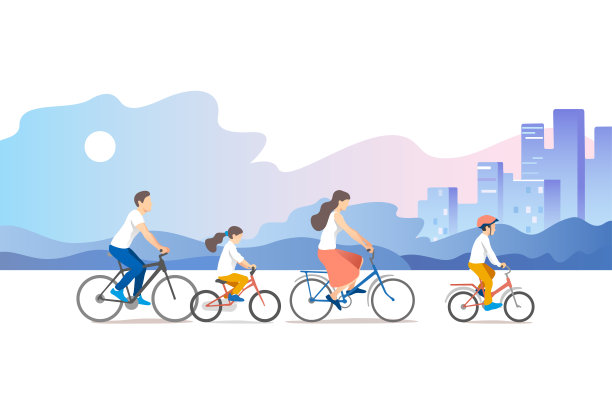 周末人们在公园里。矢量插图。图片下载