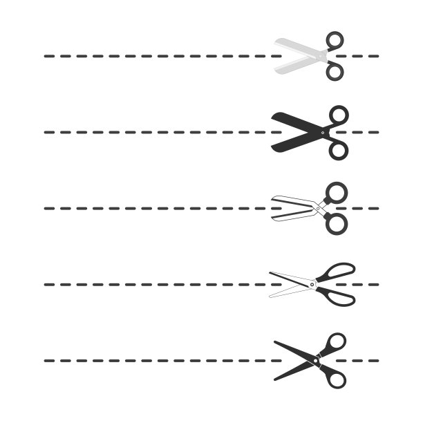 有切口的剪刀。图片下载