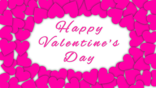 情人节快乐图案插图背景壁纸图片下载