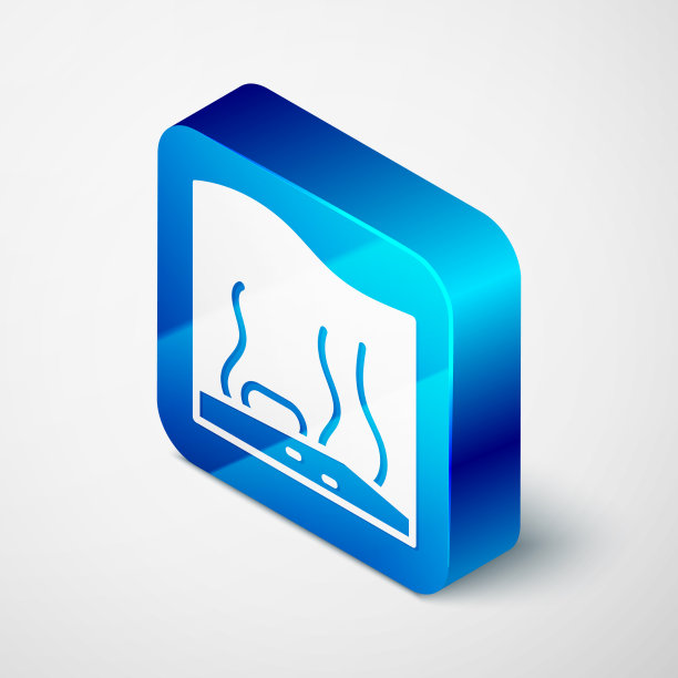 等距水族馆图标孤立在灰色上图片下载