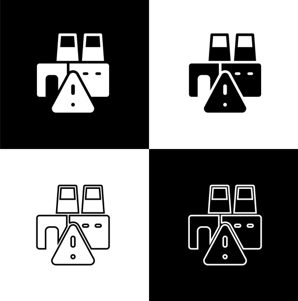 设置关闭工厂的图标隔离在黑色和图片下载