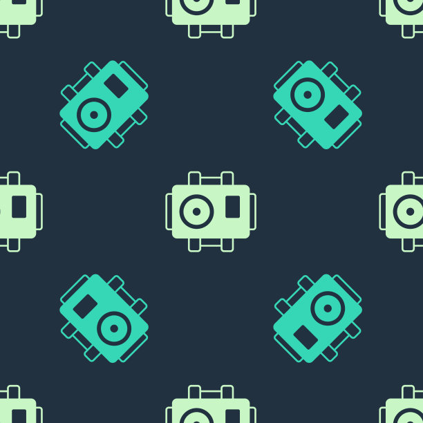 绿色和米色的照片相机为潜水员图标图片下载