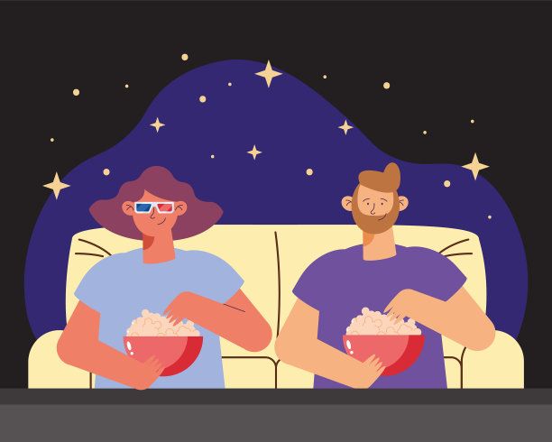 看电影的情侣图片下载