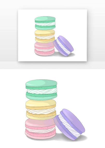 卡通风美味小饼干图片下载