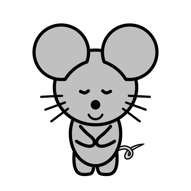 一只鞠躬的老鼠图片下载