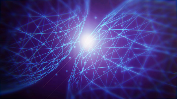 行星碰撞的概念。外面的光照明弹就行碰撞了。地球。低聚蓝。多边形抽象空间插图。以星空或空间的形式。3d渲染在RGB颜色模式。图片下载