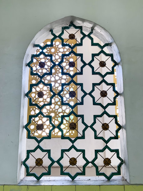 清真寺窗户图案图片下载