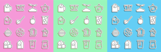 套线茶包装法压冰茶图片下载