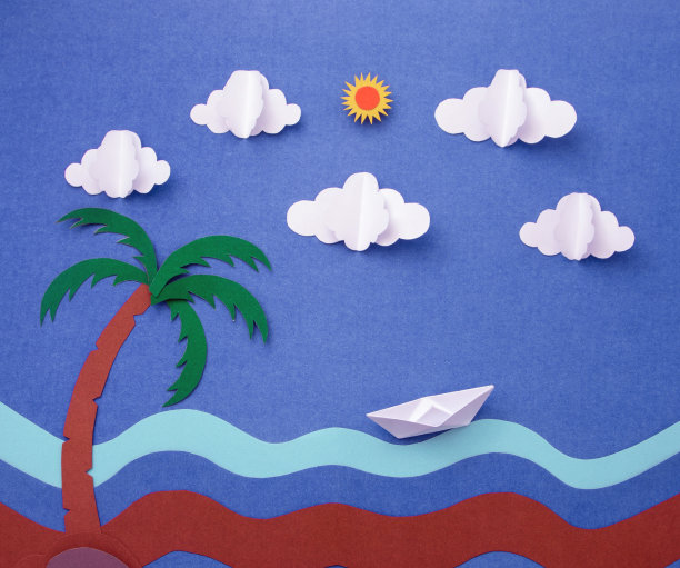 海有天，云有剪纸。图片下载