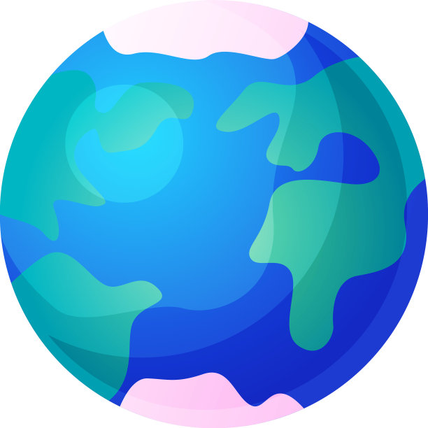 有陆地和海洋的蓝色地球图片下载