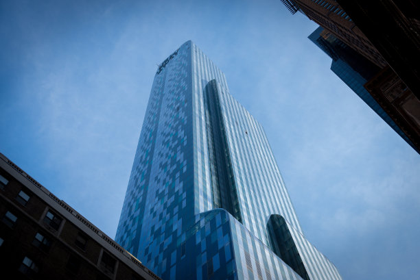 纽约所有的玻璃办公楼图片下载