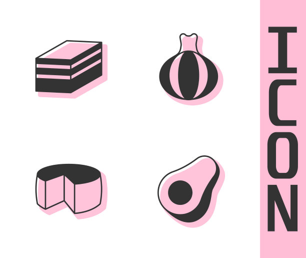 将牛油果、水果、蛋糕、奶酪和洋葱放在一起图片下载