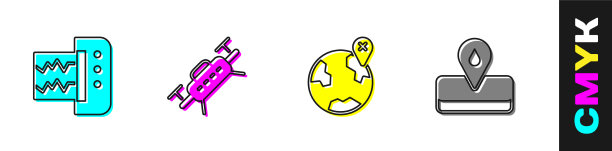 设置地震仪无人机定位地球仪和图片下载