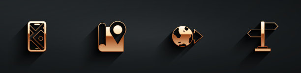 设置城市地图导航与位置折叠图片下载