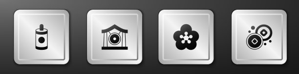 烟花锣乐器莲花图片下载