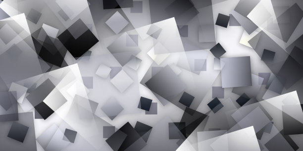 发光方块在空间新技术强度灰度图图片下载