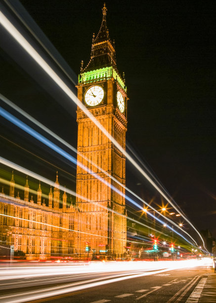 晚上的大本钟图片下载