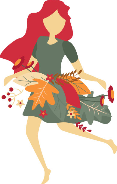 捧花女孩图片下载