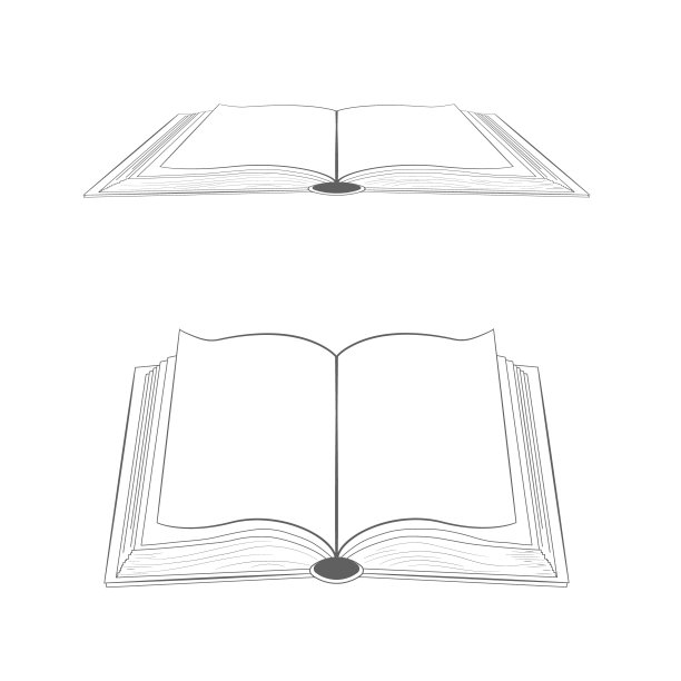 打开书。学习、研究、阅读等概念。书的一天。透明的背景图片下载