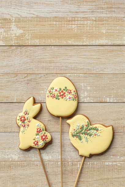 复活节糖霜饼干。图片下载