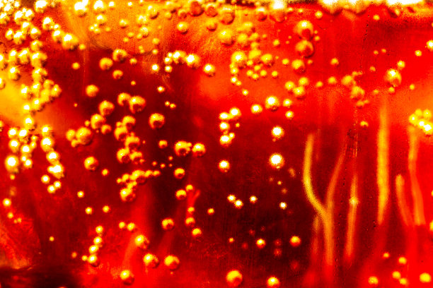 宏观可乐背景，可乐加冰，食物背景图片下载