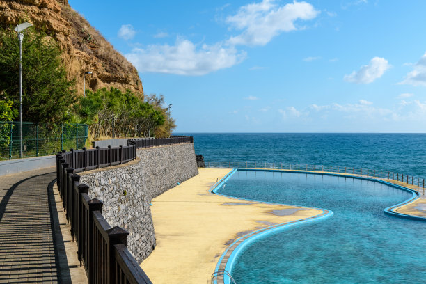 波尔图达克鲁兹海滨在阳光灿烂的一天图片下载