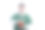 亚洲男子医生显示的心脏符号在手上，站着，看着相机孤立在白色背景。图片下载