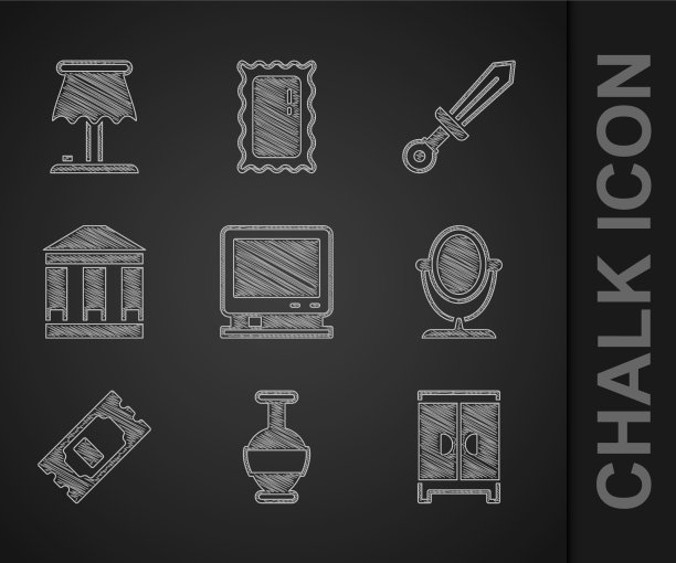 集复古电视古双耳橱轮图片下载