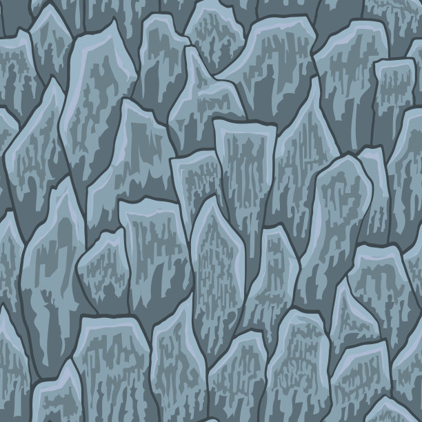 卡通游戏纹理，岩石，泥土和地面表面无缝的图案。游戏资产墙和环境背景图片下载