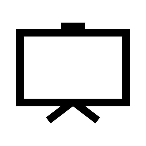 简单的画板剪影图标。向量。图片下载