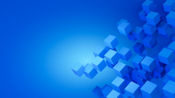 立方体抽象几何背景。图片下载