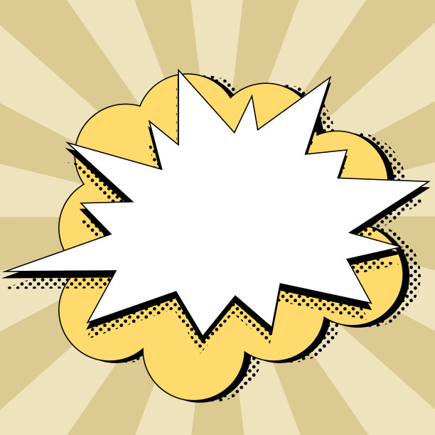 漫画设计框架。美丽的相框设置与Boom气泡为设计拼贴，滑稽可爱的漫画照片收集的孩子，设计图纸图片下载